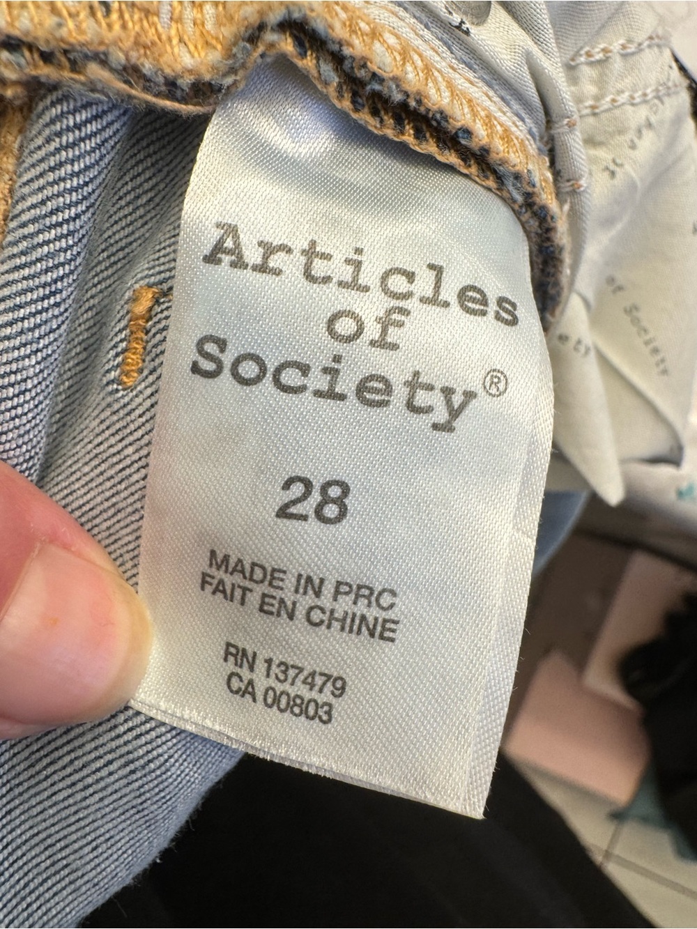 Articles Of Society Light Wash Distressed Skinny Jeans - Picture 4 of 4